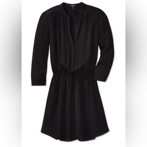 Aritzia Babaton Bennett 100% Silk Black Dress EUC - Picture 3 of 10